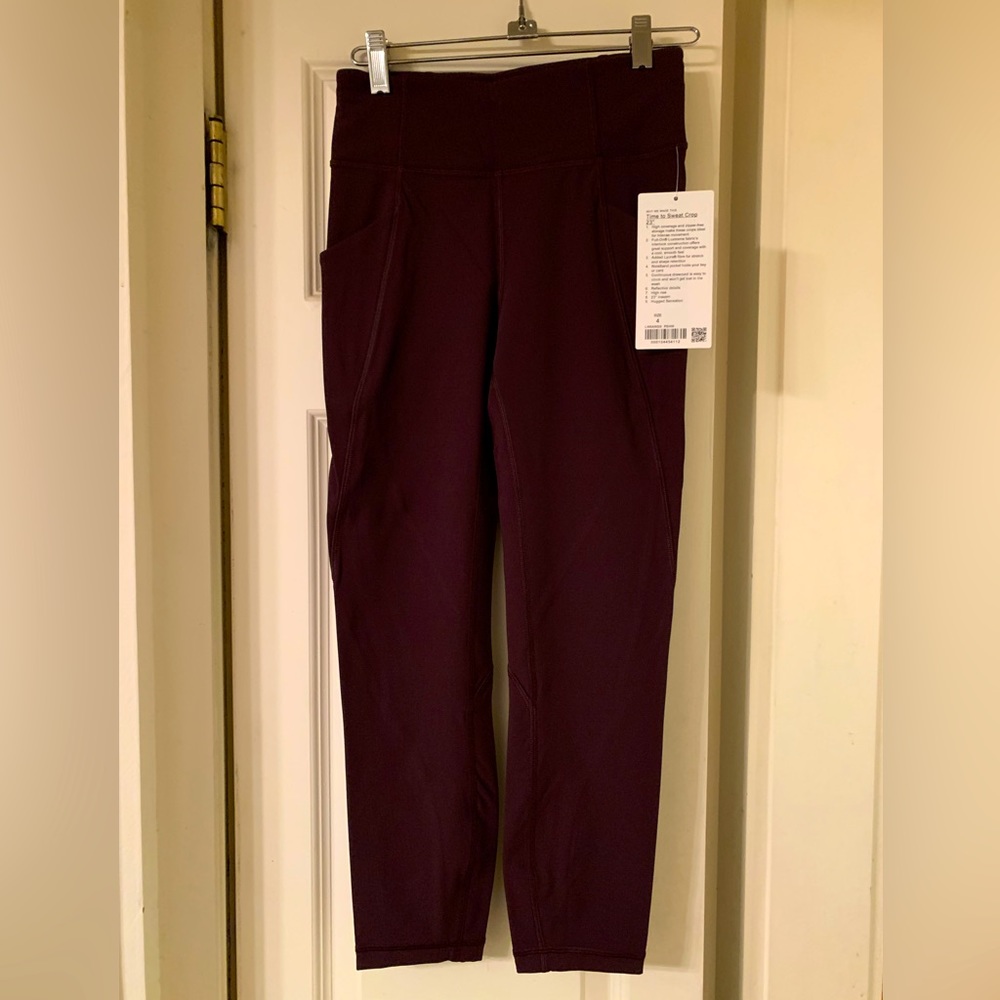 Lululemon Time to Sweat 23” Crop Leggings New With Tags